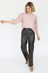 Брюки прямые из искусственной кожи, 1.05.028.19.635 Look Like Cat (Акция)