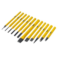 STAYER Hercules, 12 предметов, набор зубил и кернеров в пластиковом держателе, Professional (21077-H12)