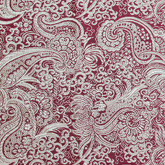 Ткань Парча жаккард, 126 гр/м2, 145 см, бордовый