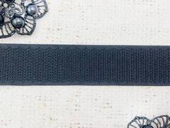 Велкро/липучка крючок на клеевой основе, ш. 2,5 см, чёрный