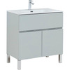 Aquanet 277552 Тумба Алвита new 80 напольная 1 ящ., 2 дв. цв.серый (277552)