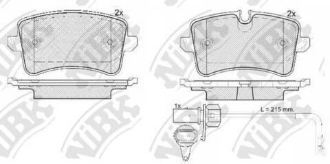 Колодки NiBK PN0478W