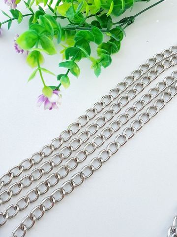 Chain link 11 x 16 mm, length 120 cm, Color: silver