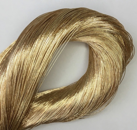 Металлизированные нити для вышивки Bright Gold, 0,25 мм