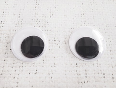 Глаза бегающие клеевые, d 30 мм