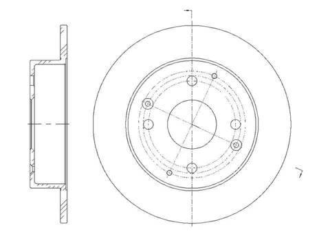 Диск тормозной G-brake  GR-01325