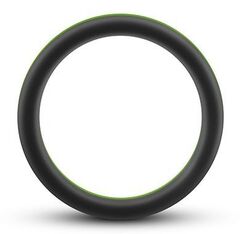 Черно-зеленое эрекционное кольцо Silicone Go Pro Cock Ring - 