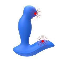 Синий вибромассажер простаты 3,5’’ P-spot Massager - 12,5 см. - 