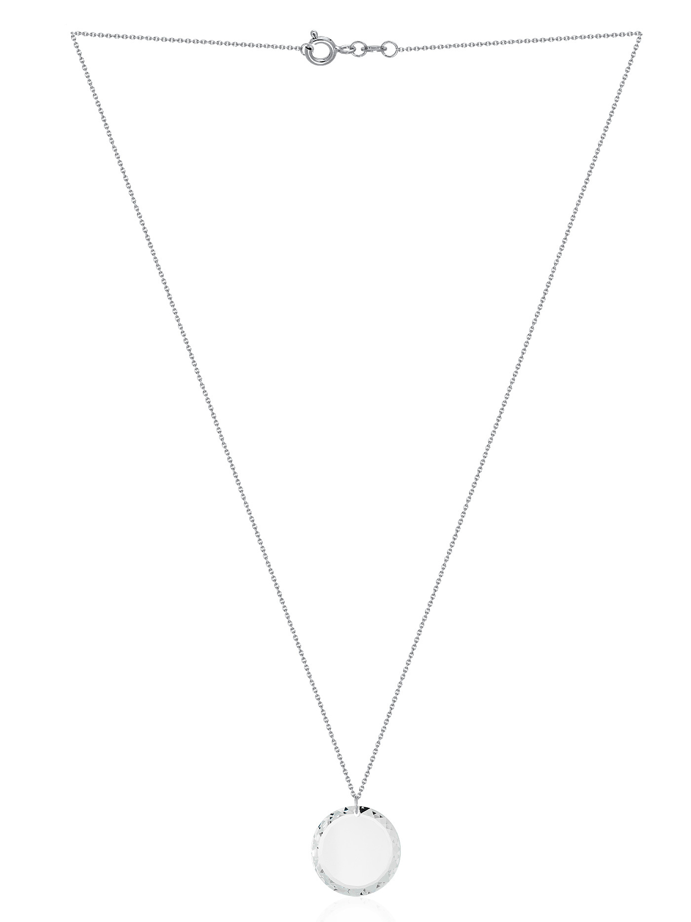 Ювелирная серебряная подвеска с кристаллом Swarovski