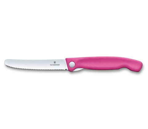 Нож кухонный складной Victorinox Classic, 110 mm, Wavy Edge, Pink (6.7836.F5B)