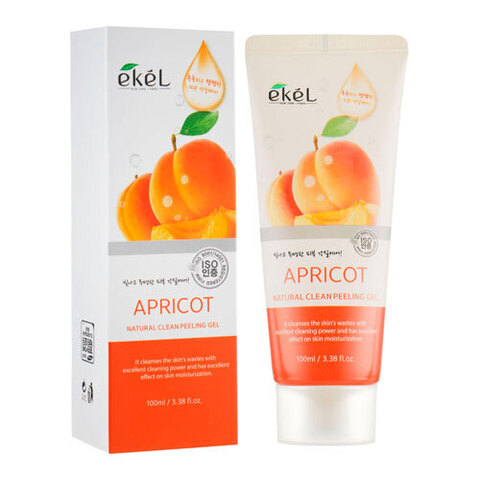 Ekel Natural Clean Peeling Gel Apricot - Пилинг-скатка с экстрактом абрикоса