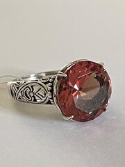 Этерия-султанит (кольцо из серебра)