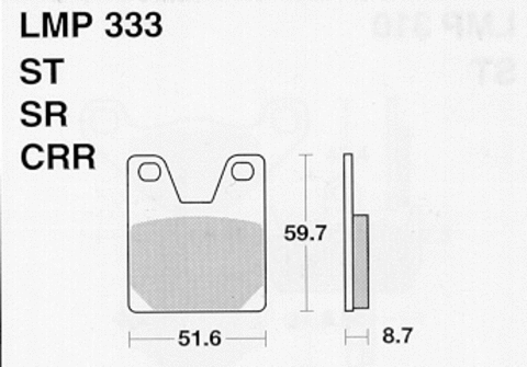 Колодки дискового тормоза AP Racing LMP333 SR  (FDB2084 / FA267)