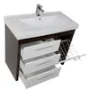 Aquanet 172680 Компл.3 - Тумба Тиана 100 б/к wenge (фасад белый) (172680)