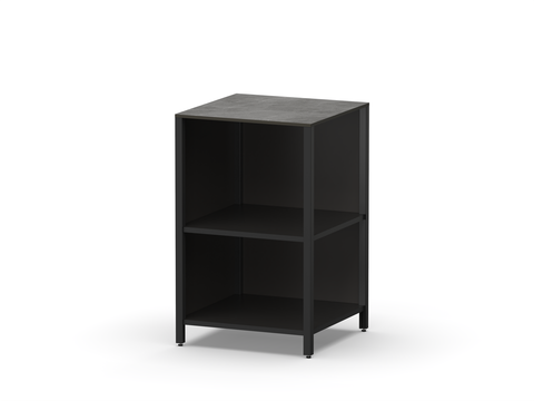 Угловой стол разделочный Lounge D-15, 60 см, черный/черный мрамор