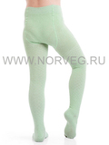 Колготки ажурные из шерсти мериноса Norveg Casual Green детские