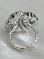 Лист (кольцо из серебра)
