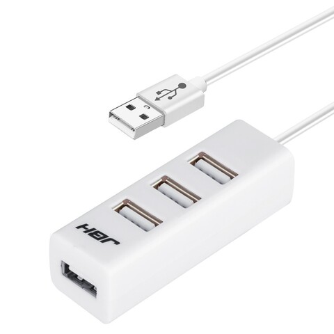 Хаб USB-концентратор USB на 4 USB 2.0 JBH H-03 (Белый)