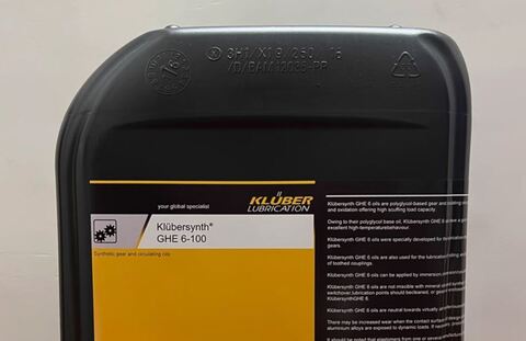 KLUBER Klubersynth GHE 6-100 - противозадирное редукторное масло - 20 л