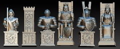 Силиконовые молды Шахматы Рыцари 3 D . Набор 6 штук