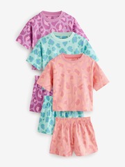 Пижама для девочки Next AC2-740, 3 шт., Розовый, Голубой