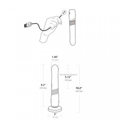 Фрикционный и вибрирующий фаллоимитатор Gravity Lovense (с управлением через приложение)