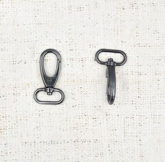 Карабин поворотный усиленный AHQ, 15,9 гр, 25 мм, тёмный никель