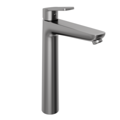 Смеситель для раковины Abelsberg Lineara UNF23509GM высокий, космическая сталь