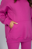 Утепленный спортивный костюм для беременных и кормящих 15154 фуксия