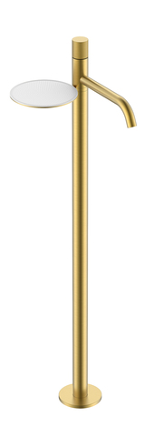 Boheme 120-MG.4 Смеситель STICK напольный для умыв. MATT GOLD SPIRALE
