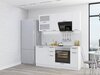 Прямая модульная кухня Флэт Плюс-01 White In 2S - Белый 2140*1800*600