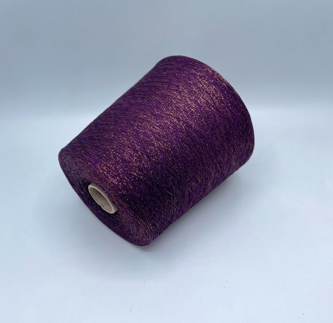 Industria Italiana (пр.Италия),art- Frizzante 3500 м/100гр, 70%Вискоза, 15%Металлик(Люрекс), 15%Полиамид, цвет-Черника(2060/6801). арт-36055