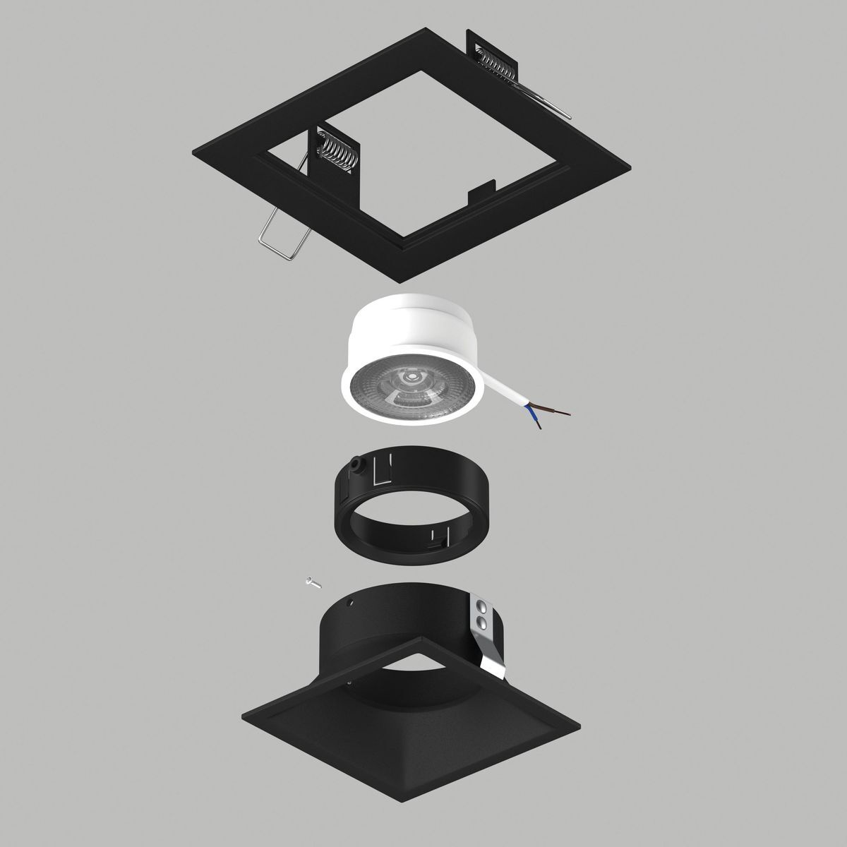Комплект со светильником Lightstar Domino Quadro (214517+214507+214007) D51707BMOD