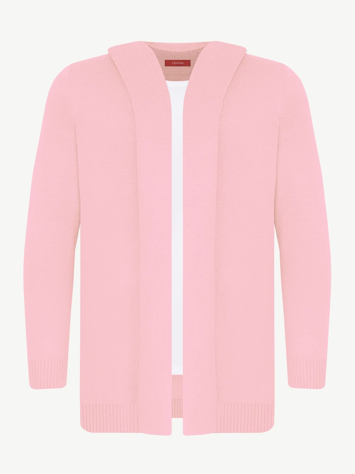 Кардиган с капюшоном из шелка