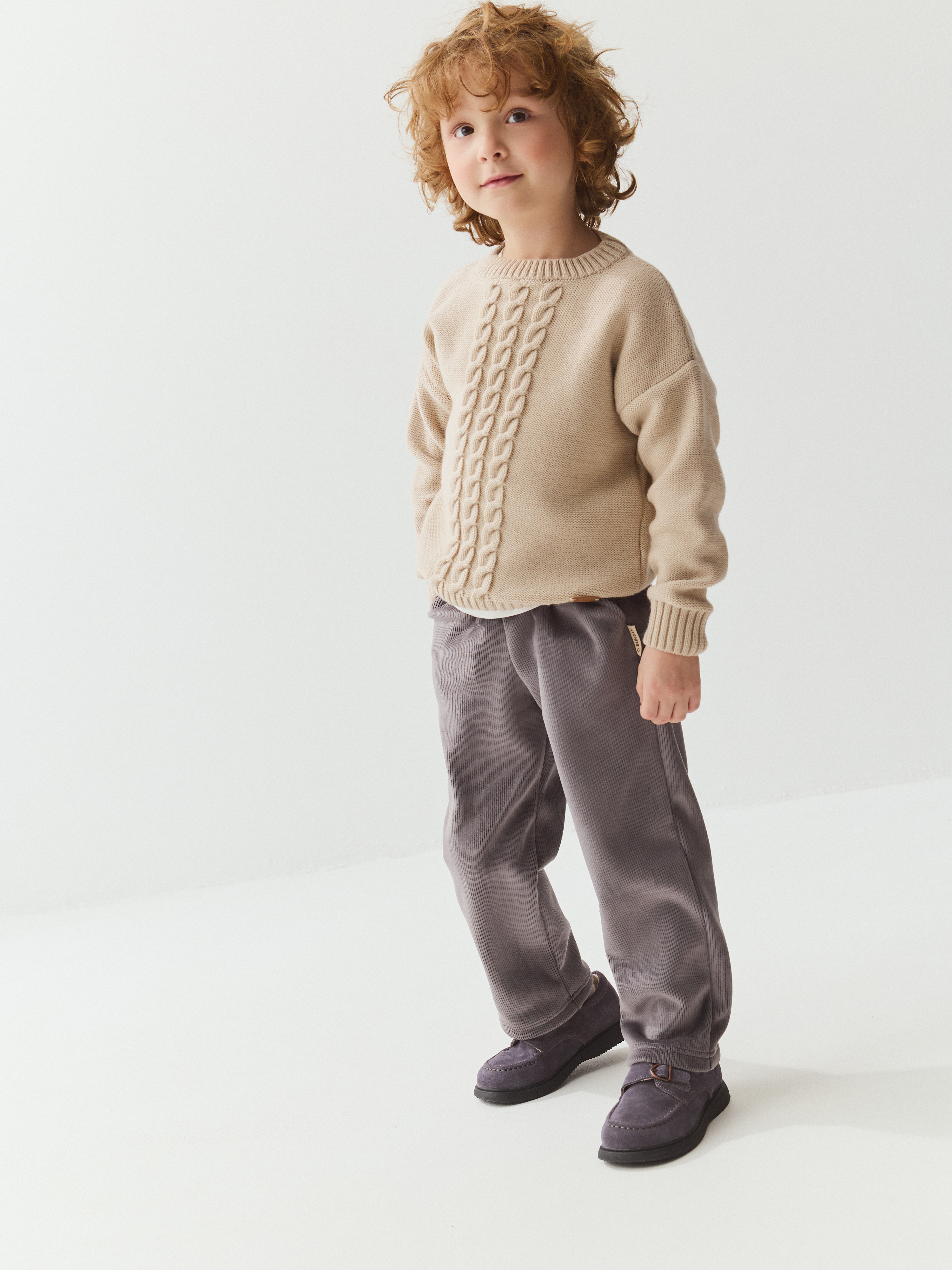 брюки вельветовые "маренго" утепленные  фотография