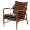 Кресло Finn Juhl Model 45 RS217, коричневая кожа