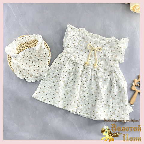 Платье+косынка детское (74-92) 260221-S7083