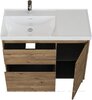 Aquanet 365910 Тумба с раковиной Nova Lite 2.0 100 L напольная цв. дуб рустикальный (365910)