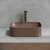 Ceramica Nova Element CN6052MDB Умывальник чаша накладная прямоугольная, 50.5x38, цвет: темно-коричневый матовый