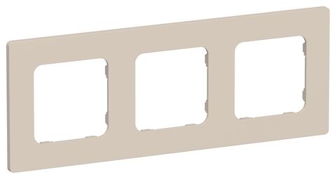FLITE Рамка 3-мест. РУ-3-К-ФлЛ льн. IEK