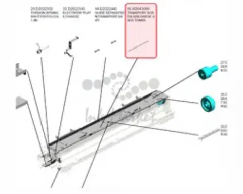 AD043098, Шнек сбора отработанного тонера Ricoh, Original