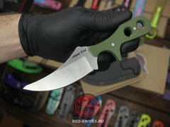 Нож Cold Steel Mini-TAC Bowie Green - зеленая рукоять, ножны, цепочка