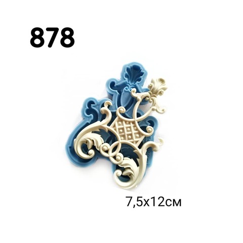 Молд Накладка 7,5х12см, Арт.PO-0878, силикон