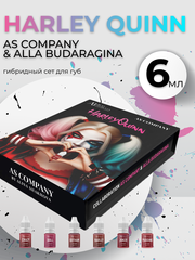Сет пигментов для губ Harley Quinn AS COMPANY 6 шт по 6 мл