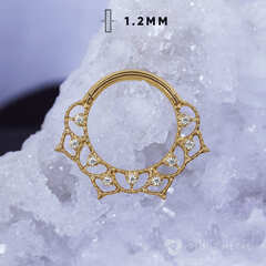 Кликер Celestial Crystal PVD Yellow 1.2мм