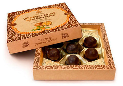 "Кедровый грильяж" с облепихой в шоколадной глазури, 120г