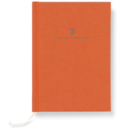 Книжка записная Graf von Faber-Castell в льняном переплете А6 Burned Orange