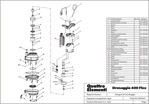 Крыльчатка QUATTRO ELEMENTI D400 FLES (241-796-031)