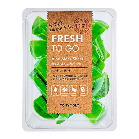 Tony Moly Fresh To Go Aloe Mask Sheet - Освежающая тканевая маска с экстрактом алоэ