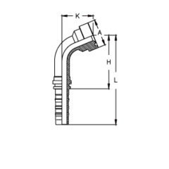 Фитинг DN 25 SFS CAT 1.1/4 54 (67) CS TIEFFE